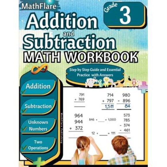 Addition and Subtraction Math Workbook 3rd Grade: Addition and Subtraction Grade - Picture 1 of 1